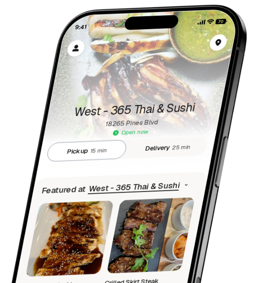 West - 365 Thai & Sushi app preview
