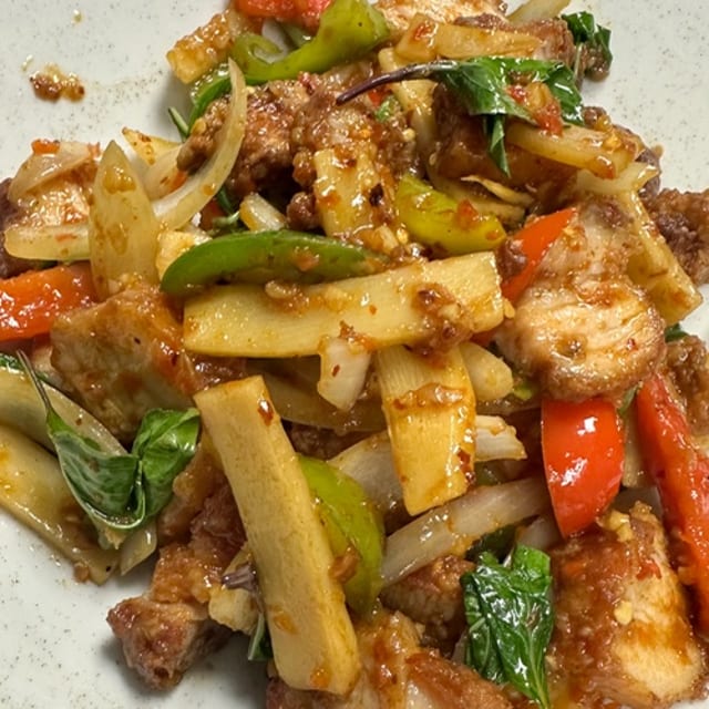 Pork Belly Basil.