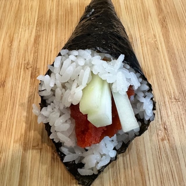Spicy Tuna Hand Roll.